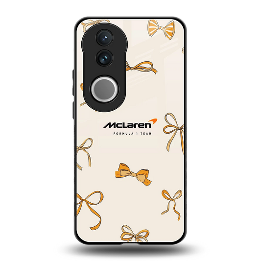 MCL X Bows back phone cover | glass case for vivo v50