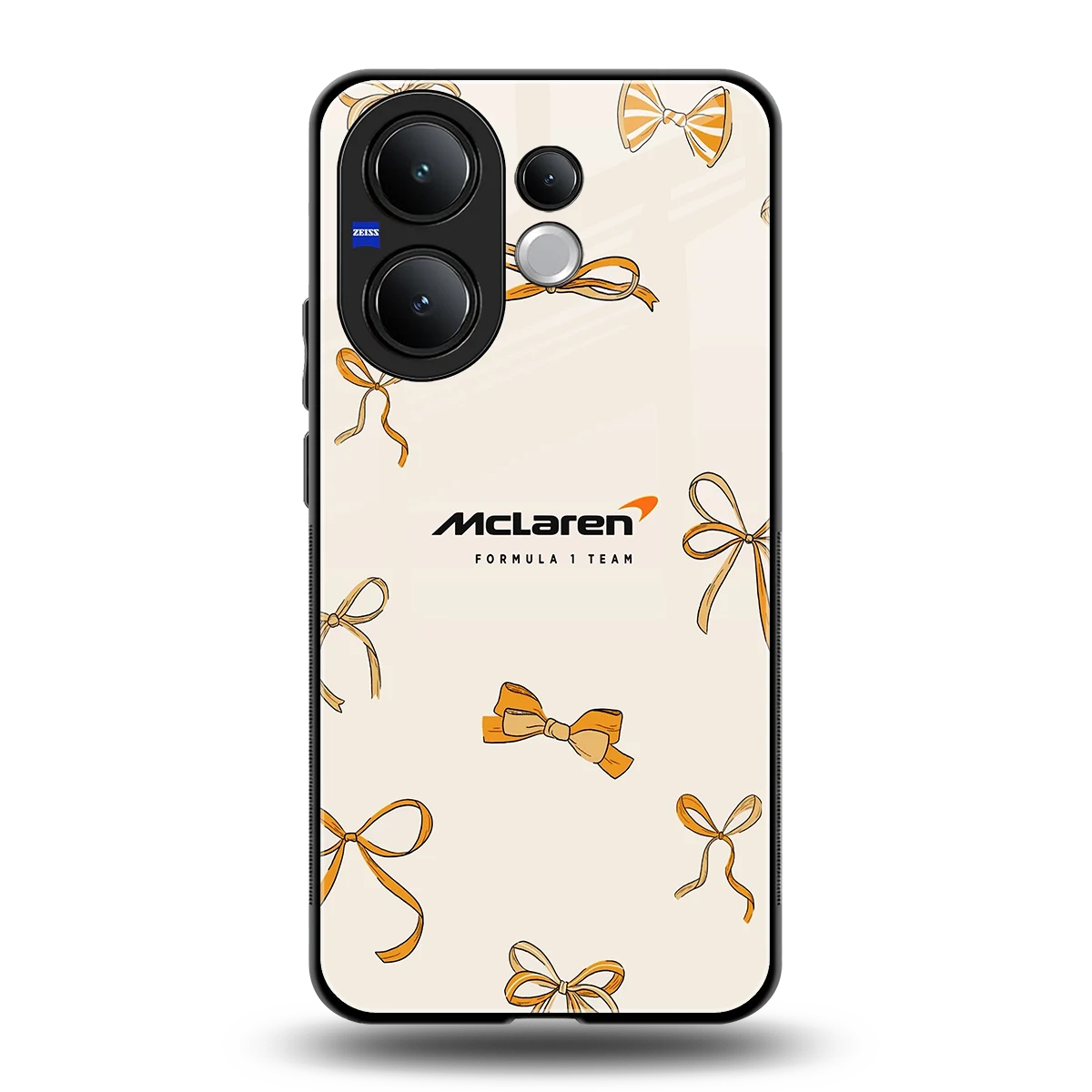 MCL X Bows back phone cover | glass case for vivo v60
