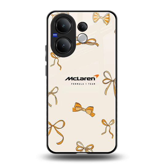 MCL X Bows back phone cover | glass case for vivo v60