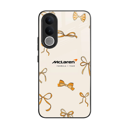 MCL X Bows back phone cover | glass case for vivo v70 fe