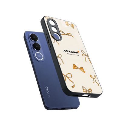 MCL X Bows sleek vivo v70 fe cover with tempered glass back and TPU edges