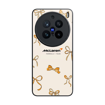 MCL X Bows back phone cover | glass case for vivo x200 pro