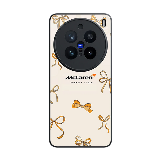 MCL X Bows back phone cover | glass case for vivo x200 pro