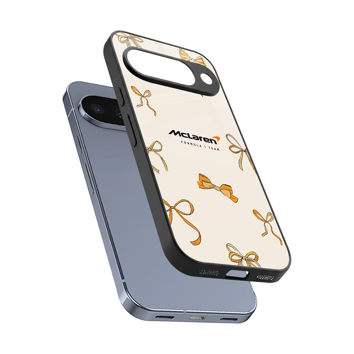 MCL X Bows sleek google pixel 10 cover with tempered glass back and TPU edges
