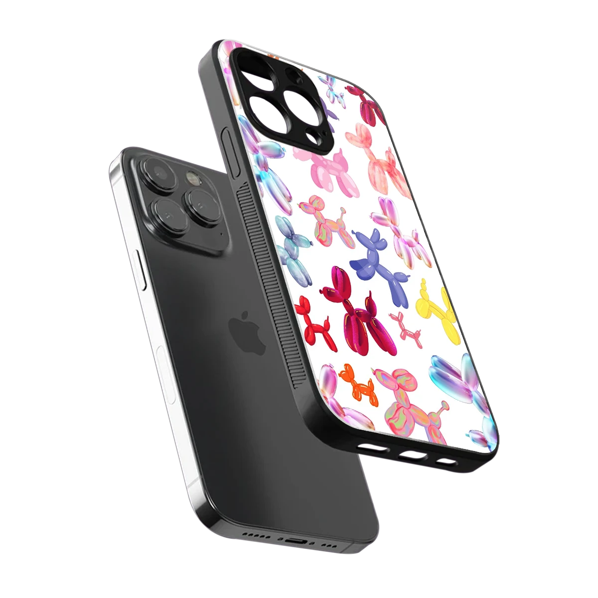 Magic Float sleek iphone 13 pro cover with tempered glass back and TPU edges