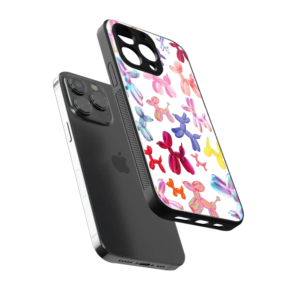 Magic Float sleek iphone 16 pro max cover with tempered glass back and TPU edges