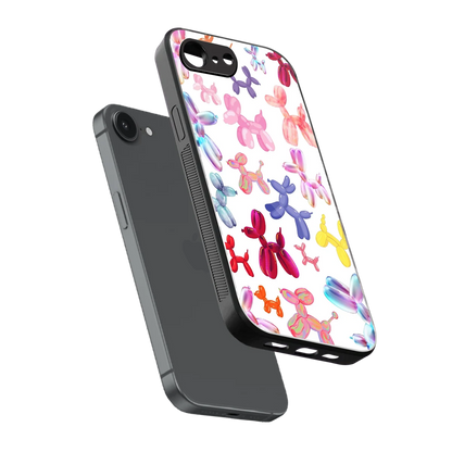 Magic Float sleek iphone 16e cover with tempered glass back and TPU edges