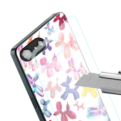 Magic Float stylish phone case for iphone 16e | glossy glass and slim fit