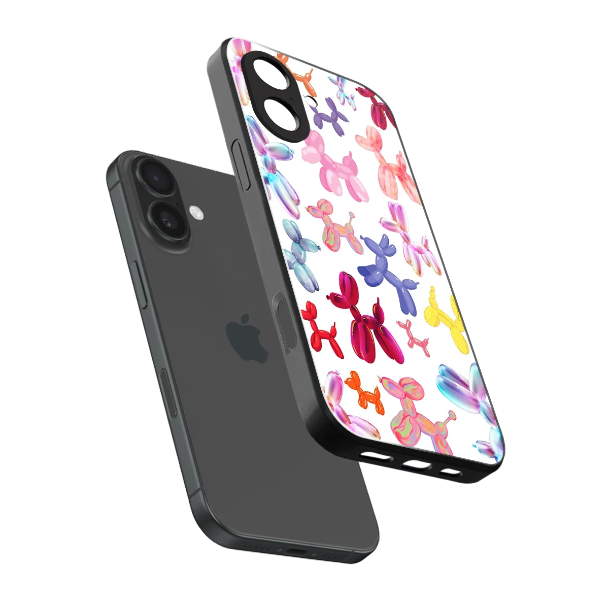 Magic Float sleek iphone 17 cover with tempered glass back and TPU edges
