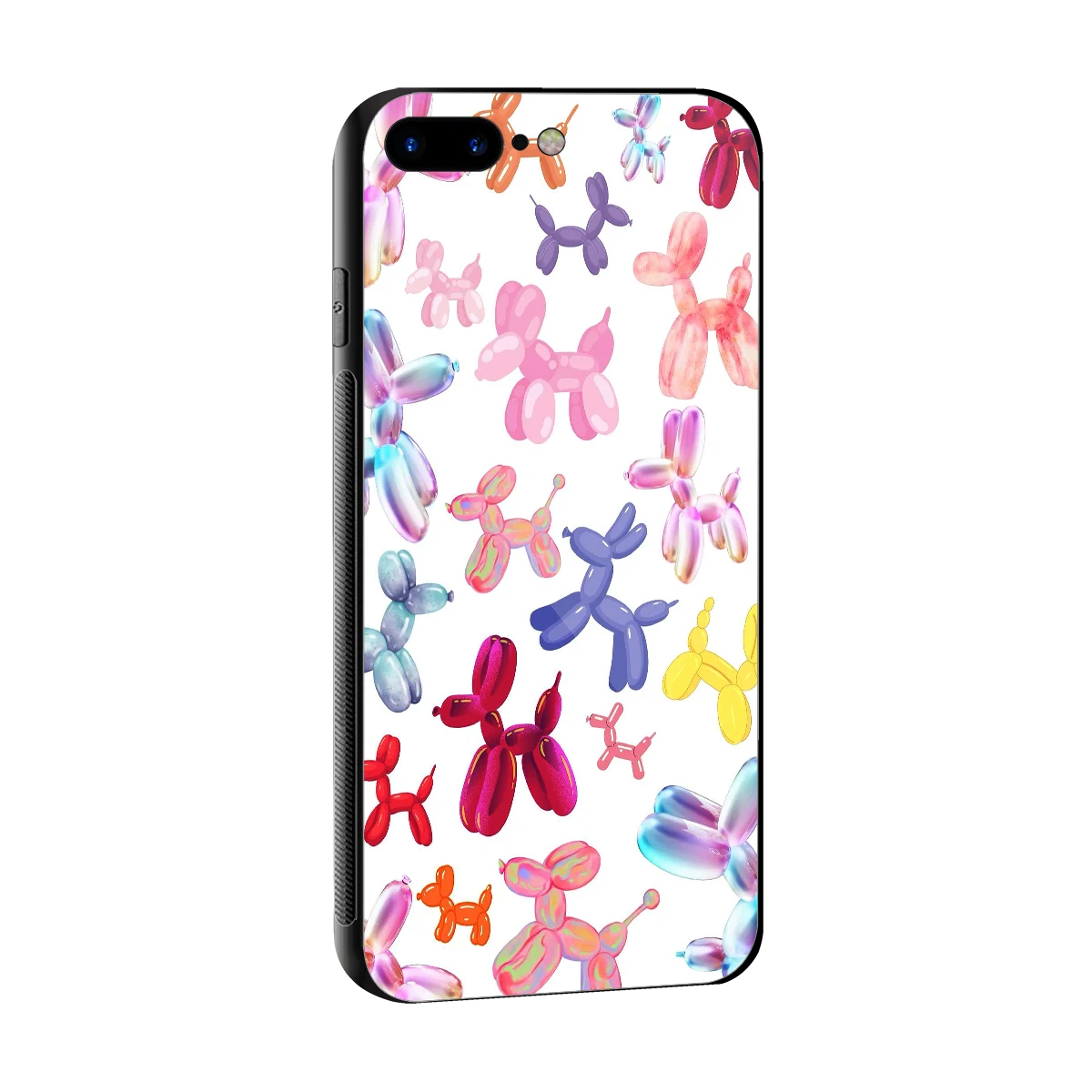 Magic Float sleek iphone 8 plus cover with tempered glass back and TPU edges
