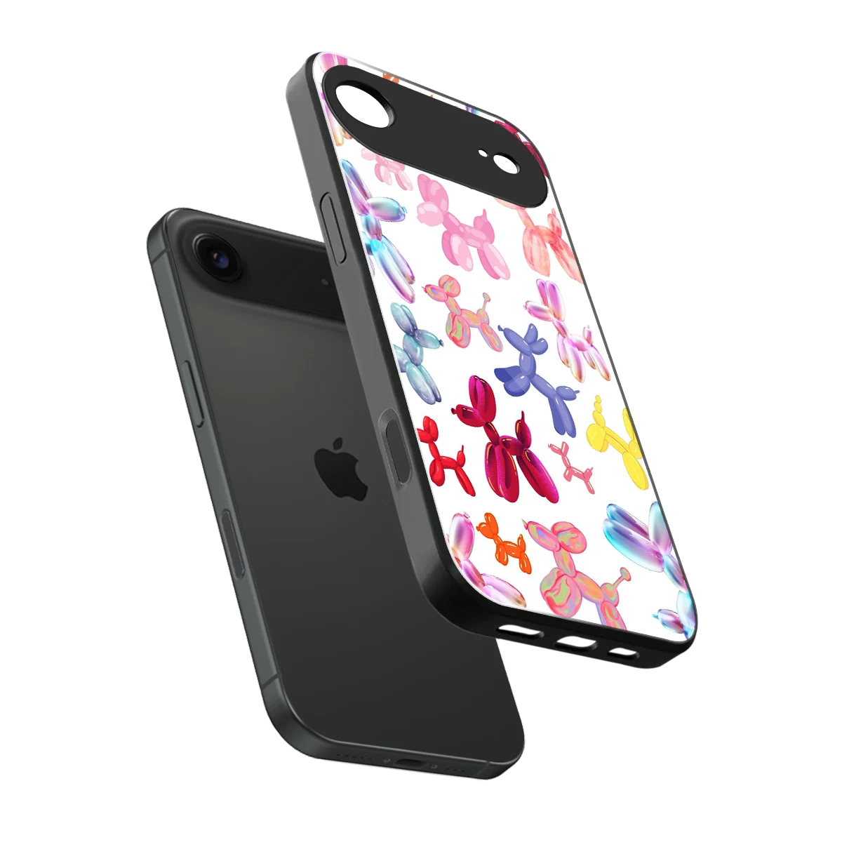 Magic Float sleek iphone air cover with tempered glass back and TPU edges
