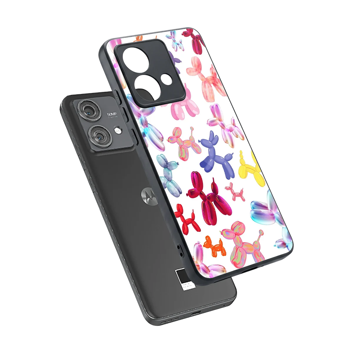Magic Float sleek motorola edge 40 neo 5g cover with tempered glass back and TPU edges