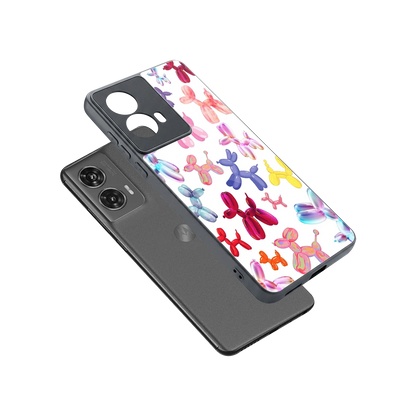 Magic Float sleek motorola edge 50 fusion cover with tempered glass back and TPU edges