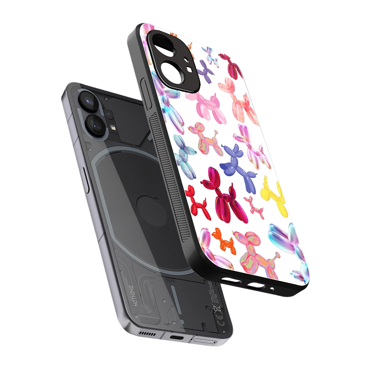 Magic Float sleek nothing phone 1 cover with tempered glass back and TPU edges
