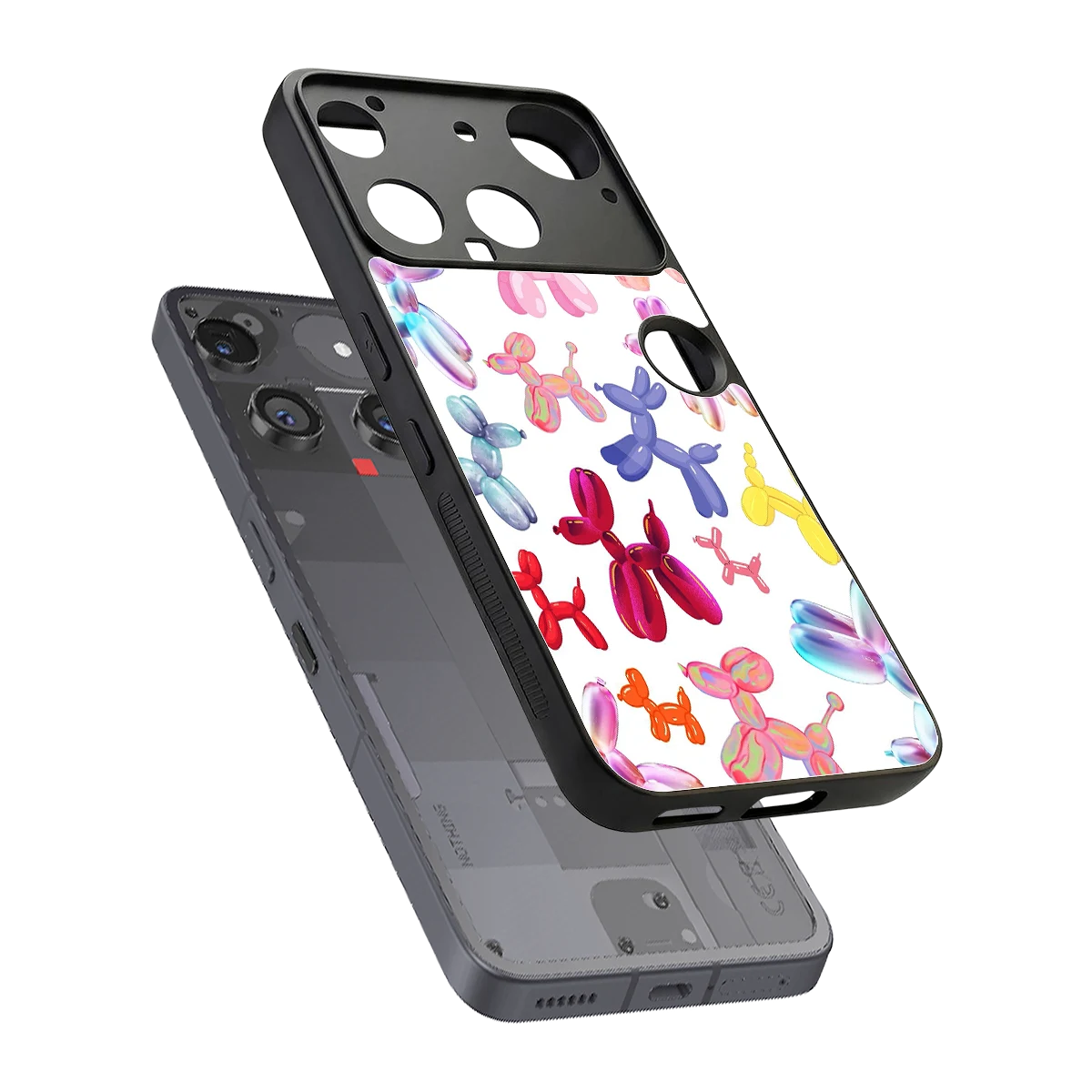 Magic Float sleek nothing phone 3 cover with tempered glass back and TPU edges