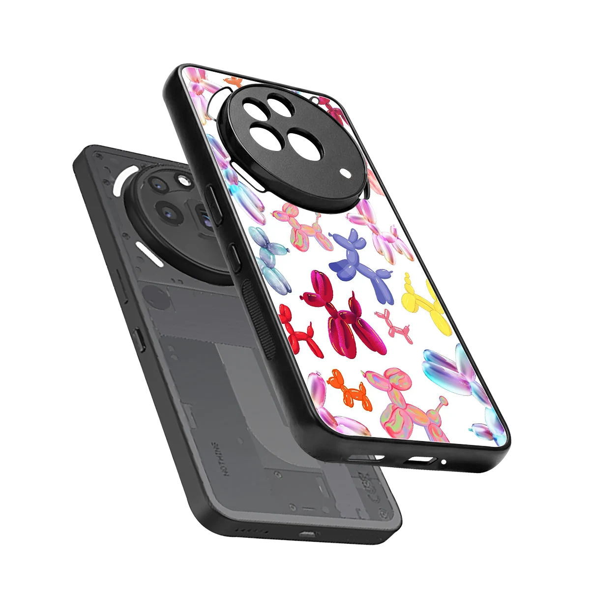 Magic Float sleek nothing phone 3a pro cover with tempered glass back and TPU edges