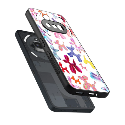 Magic Float sleek nothing phone 3a cover with tempered glass back and TPU edges