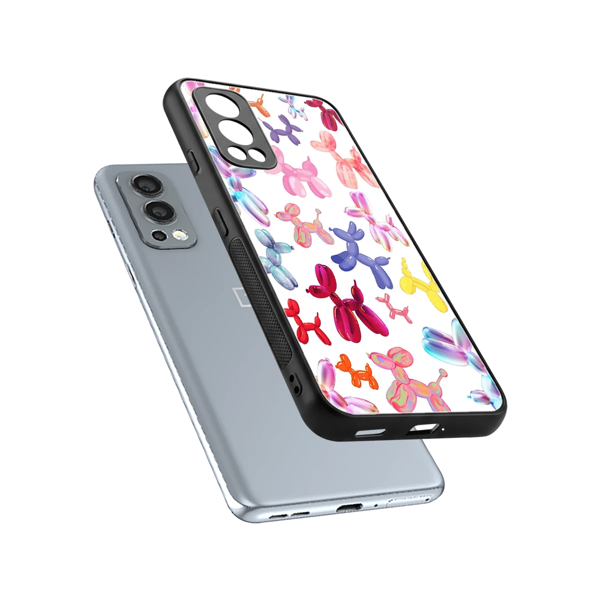 Magic Float sleek oneplus nord 2 cover with tempered glass back and TPU edges