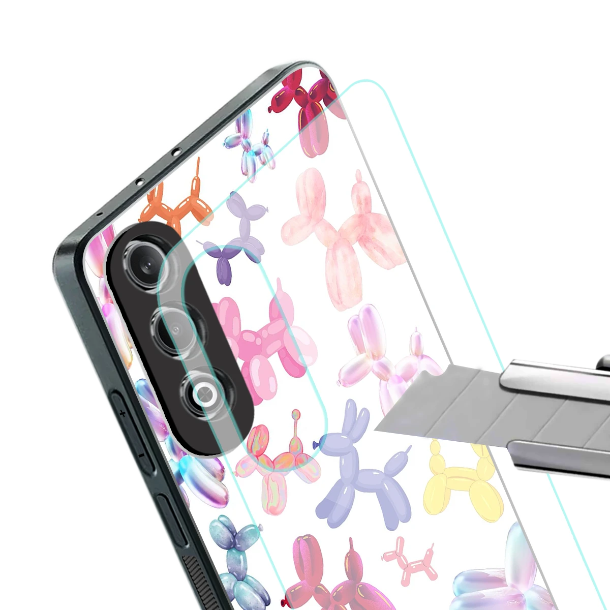 Magic Float stylish phone case for oneplus nord ce 4 | glossy glass and slim fit