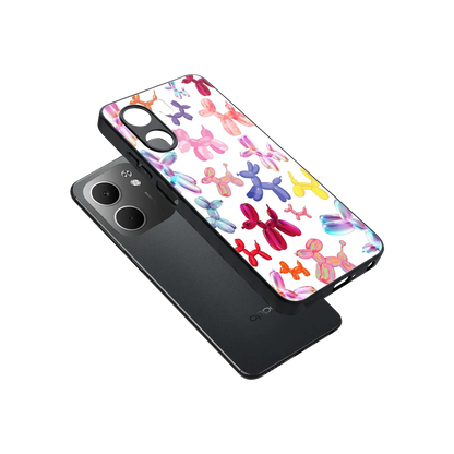 Magic Float sleek oppo a5x 5g cover with tempered glass back and TPU edges