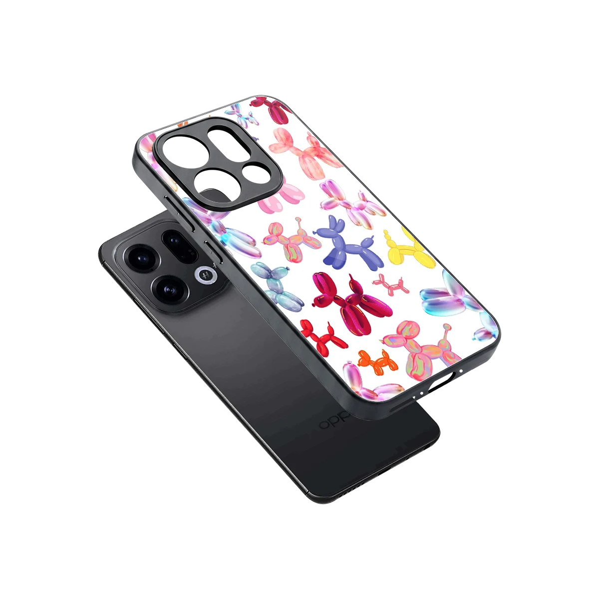 Magic Float sleek oppo find x9 cover with tempered glass back and TPU edges