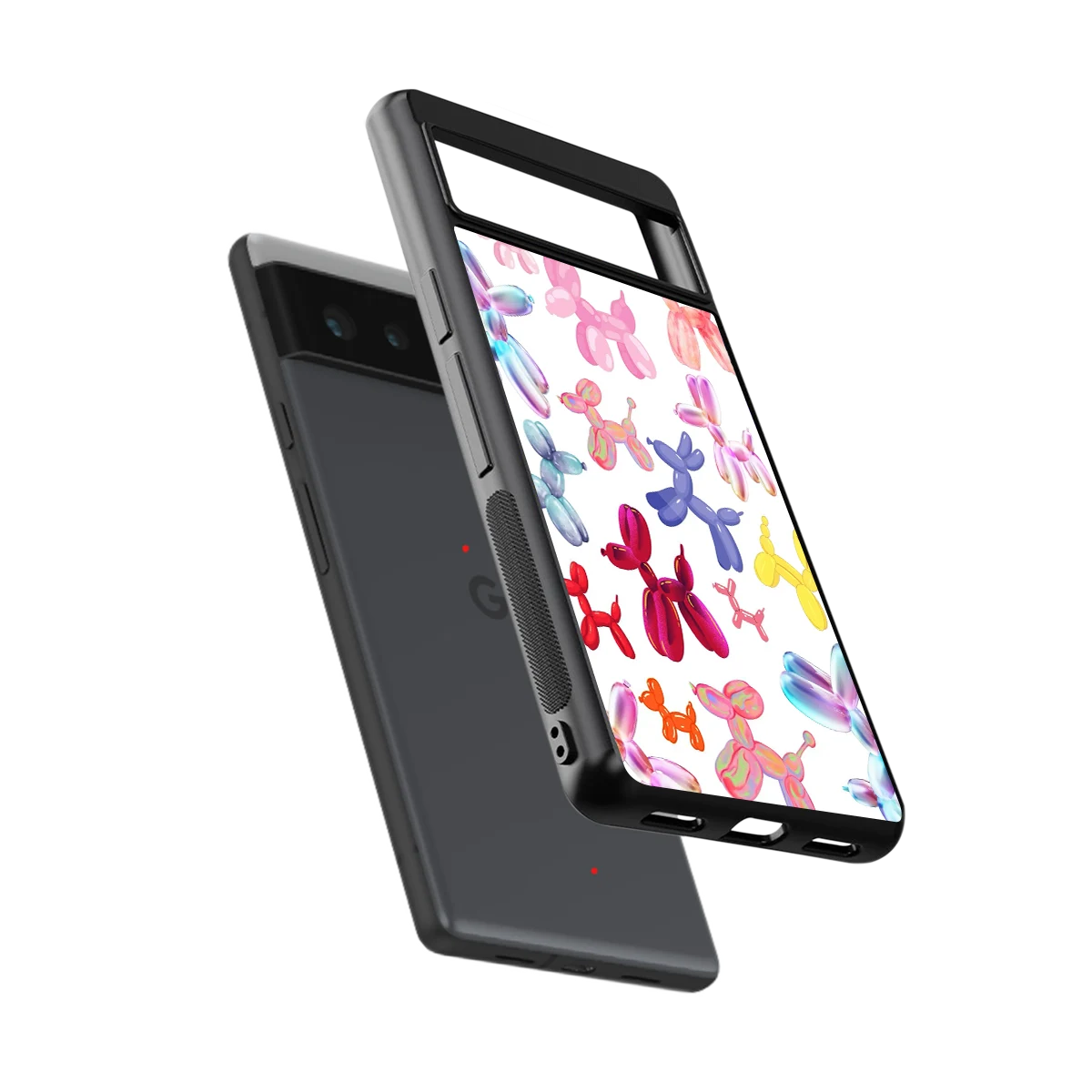 Magic Float sleek google pixel 6 cover with tempered glass back and TPU edges