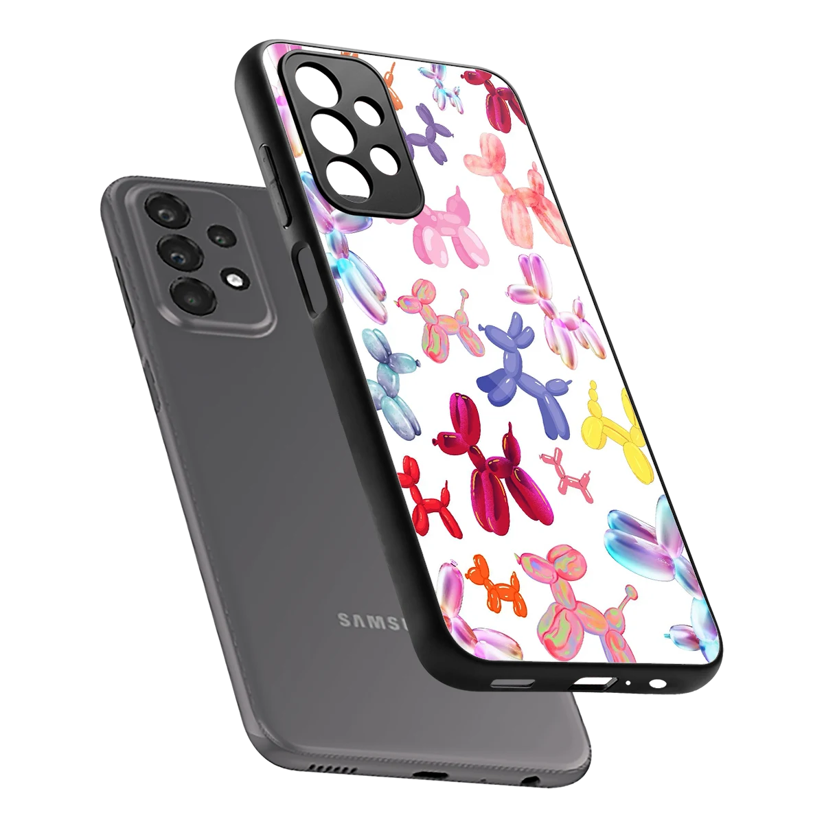 Magic Float sleek samsung galaxy a23 cover with tempered glass back and TPU edges