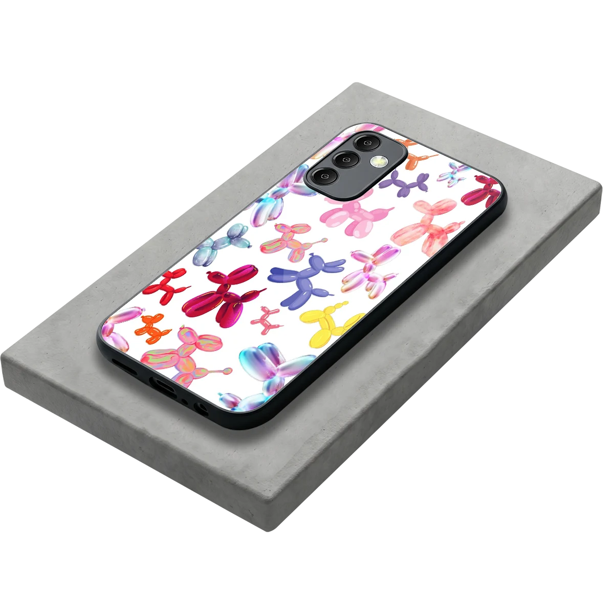 Magic Float stylish phone case for samsung galaxy m14 5g | glossy glass and slim fit
