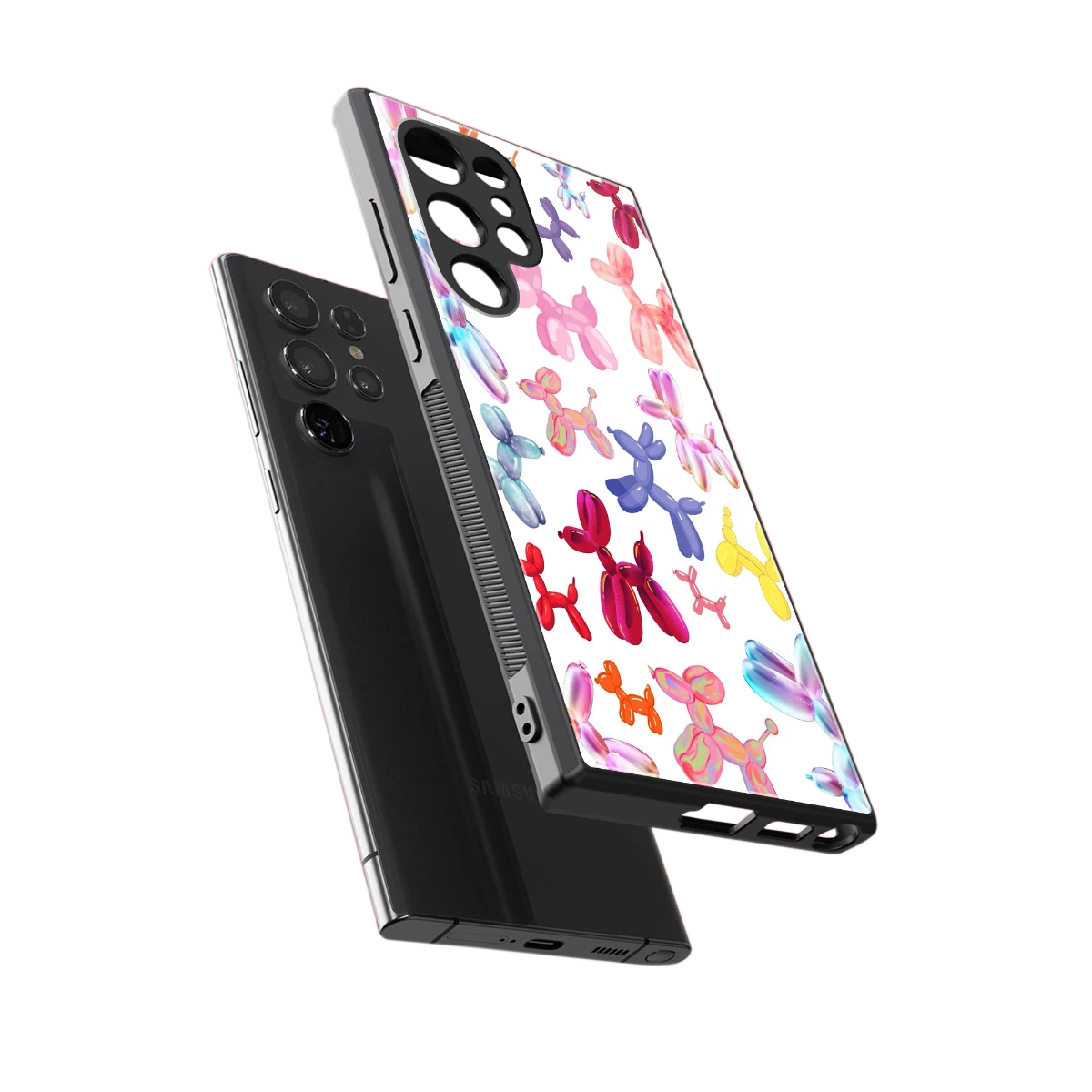 Magic Float sleek samsung galaxy s23 ultra cover with tempered glass back and TPU edges