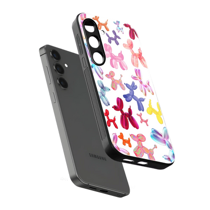 Magic Float sleek samsung galaxy s23 fe cover with tempered glass back and TPU edges