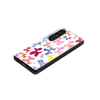 Magic Float stylish phone case for samsung galaxy s24 fe | glossy glass and slim fit