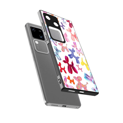 Magic Float sleek vivo v30 cover with tempered glass back and TPU edges
