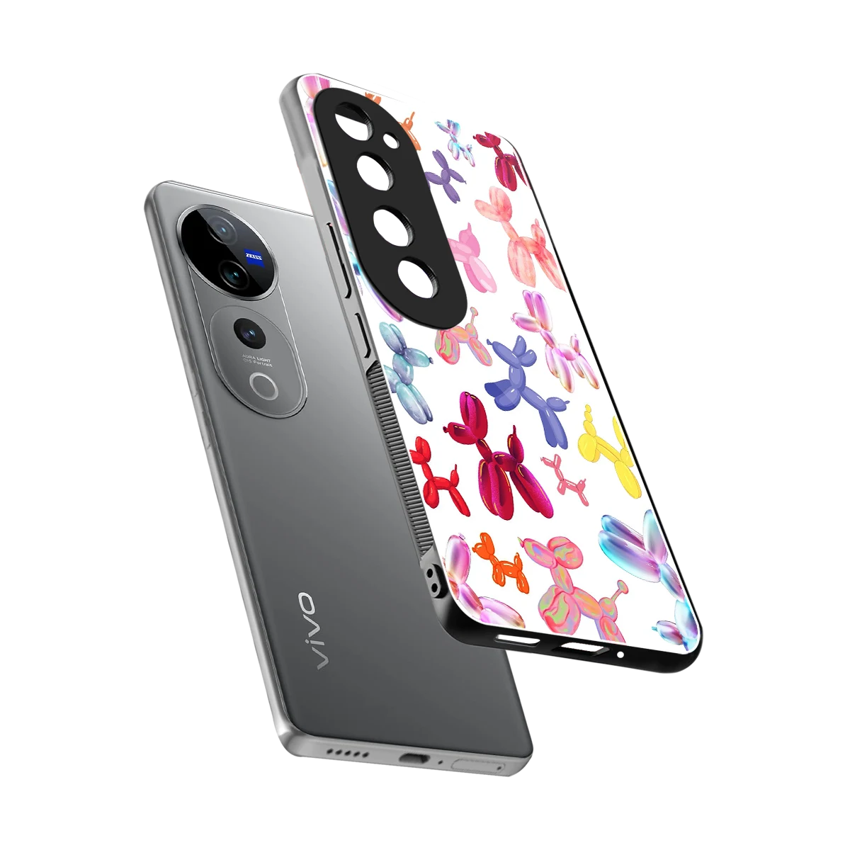 Magic Float sleek vivo v40 pro cover with tempered glass back and TPU edges