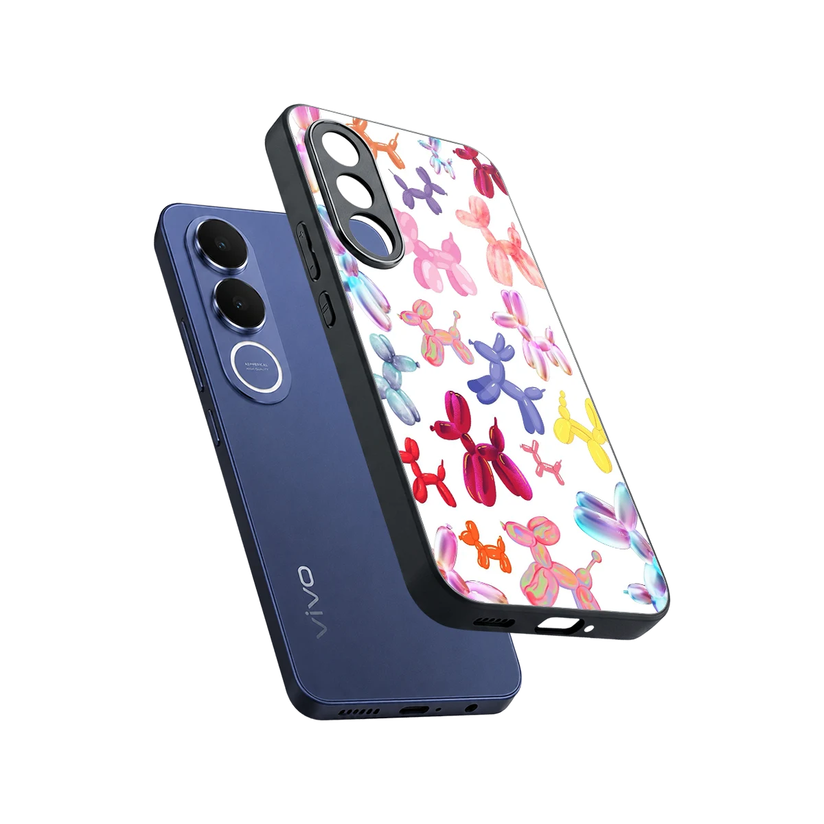 Magic Float sleek vivo v70 fe cover with tempered glass back and TPU edges