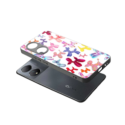 Magic Float sleek Vivo-y100 cover with tempered glass back and TPU edges