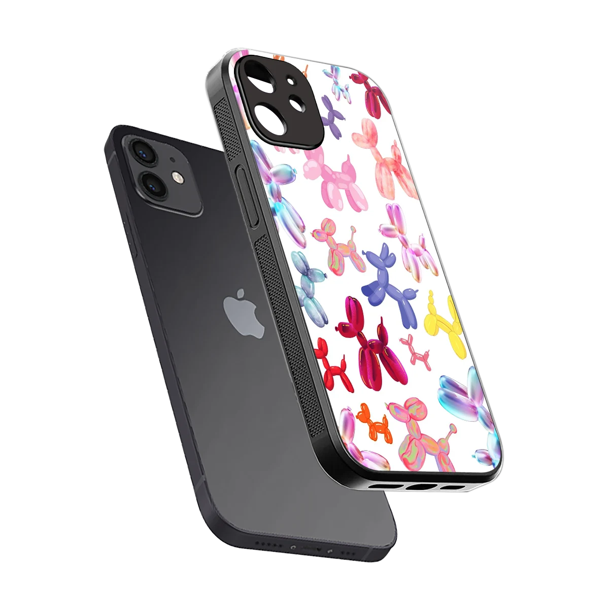 Magic Float sleek iphone 12 cover with tempered glass back and TPU edges