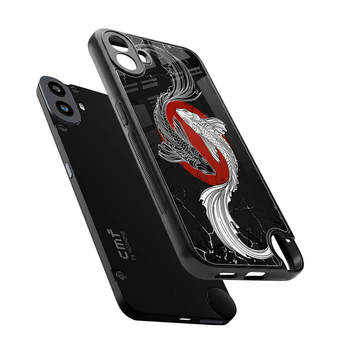 Majestic Marine sleek cmf nothing phone 1 cover with tempered glass back and TPU edges