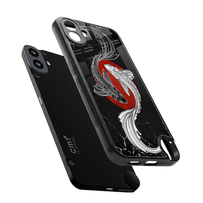 Majestic Marine sleek cmf nothing phone 1 cover with tempered glass back and TPU edges