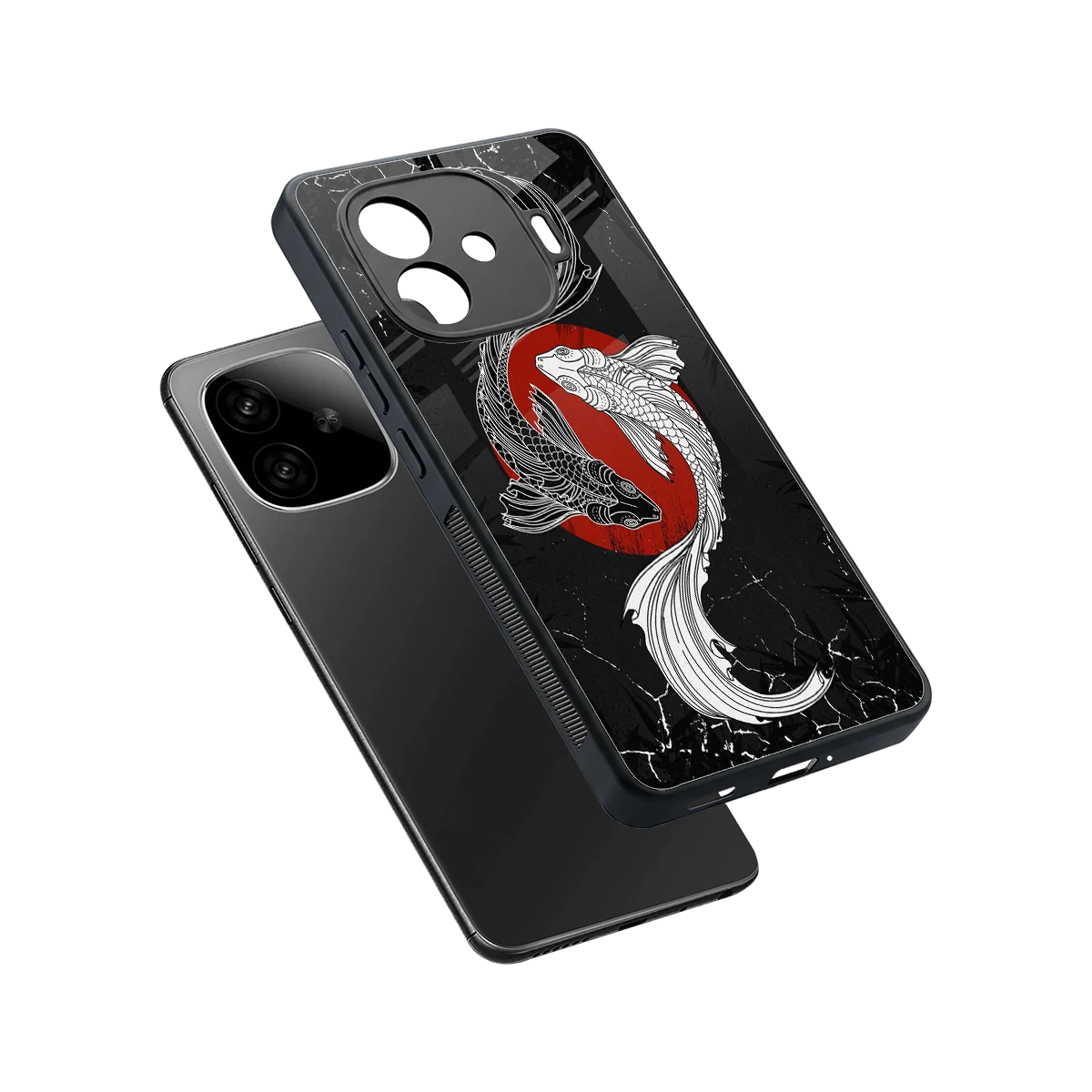 Majestic Marine sleek iqoo neo 10r 5g cover with tempered glass back and TPU edges