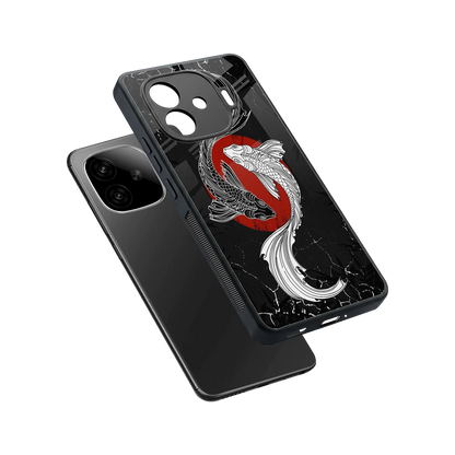 Majestic Marine sleek iqoo neo 10r 5g cover with tempered glass back and TPU edges