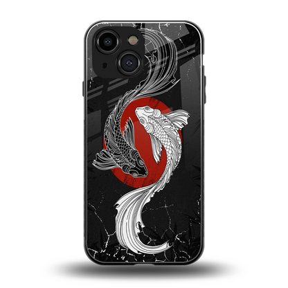 Majestic Marine back phone cover | glass case for iphone 13 mini