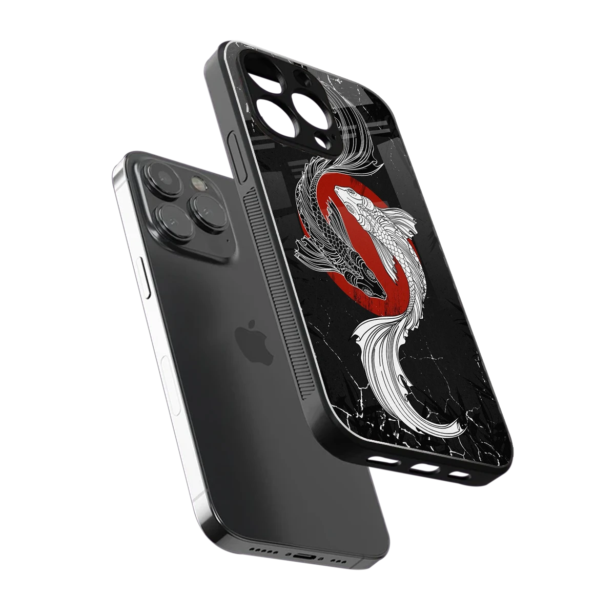 Majestic Marine sleek iphone 13 pro cover with tempered glass back and TPU edges