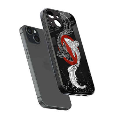 Majestic Marine sleek iphone 13 cover with tempered glass back and TPU edges