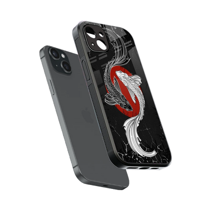 Majestic Marine sleek iphone 14 plus cover with tempered glass back and TPU edges