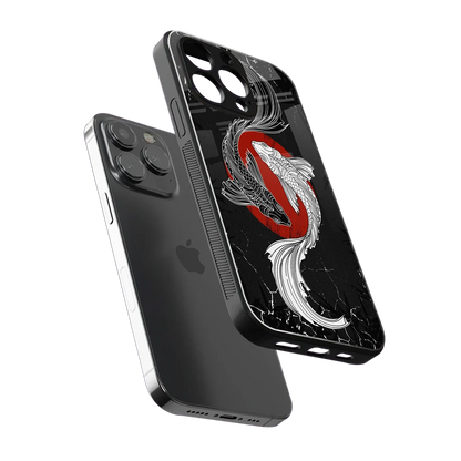 Majestic Marine sleek iphone 15 pro max cover with tempered glass back and TPU edges
