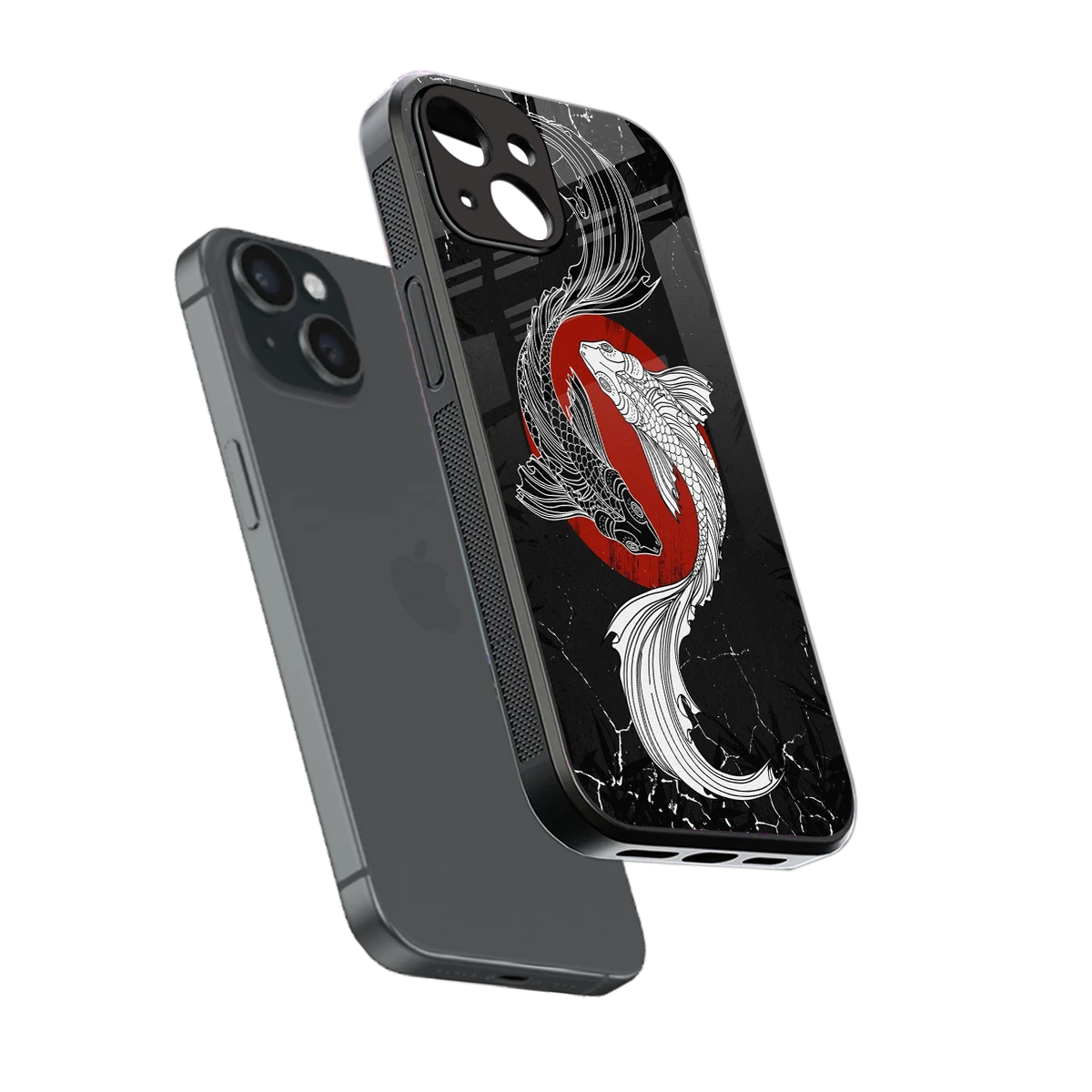 Majestic Marine sleek iphone 15 cover with tempered glass back and TPU edges