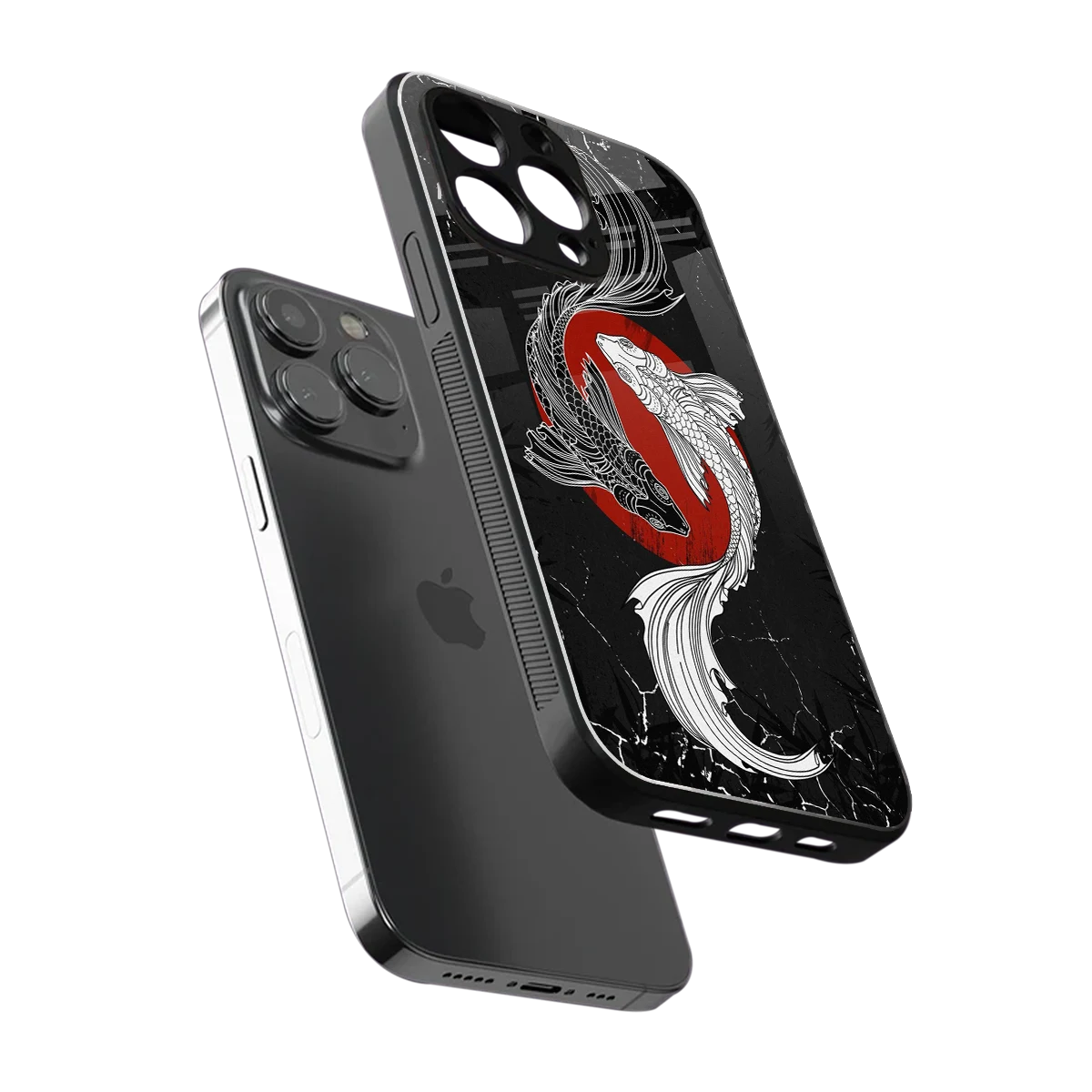 Majestic Marine sleek iphone 16 pro max cover with tempered glass back and TPU edges