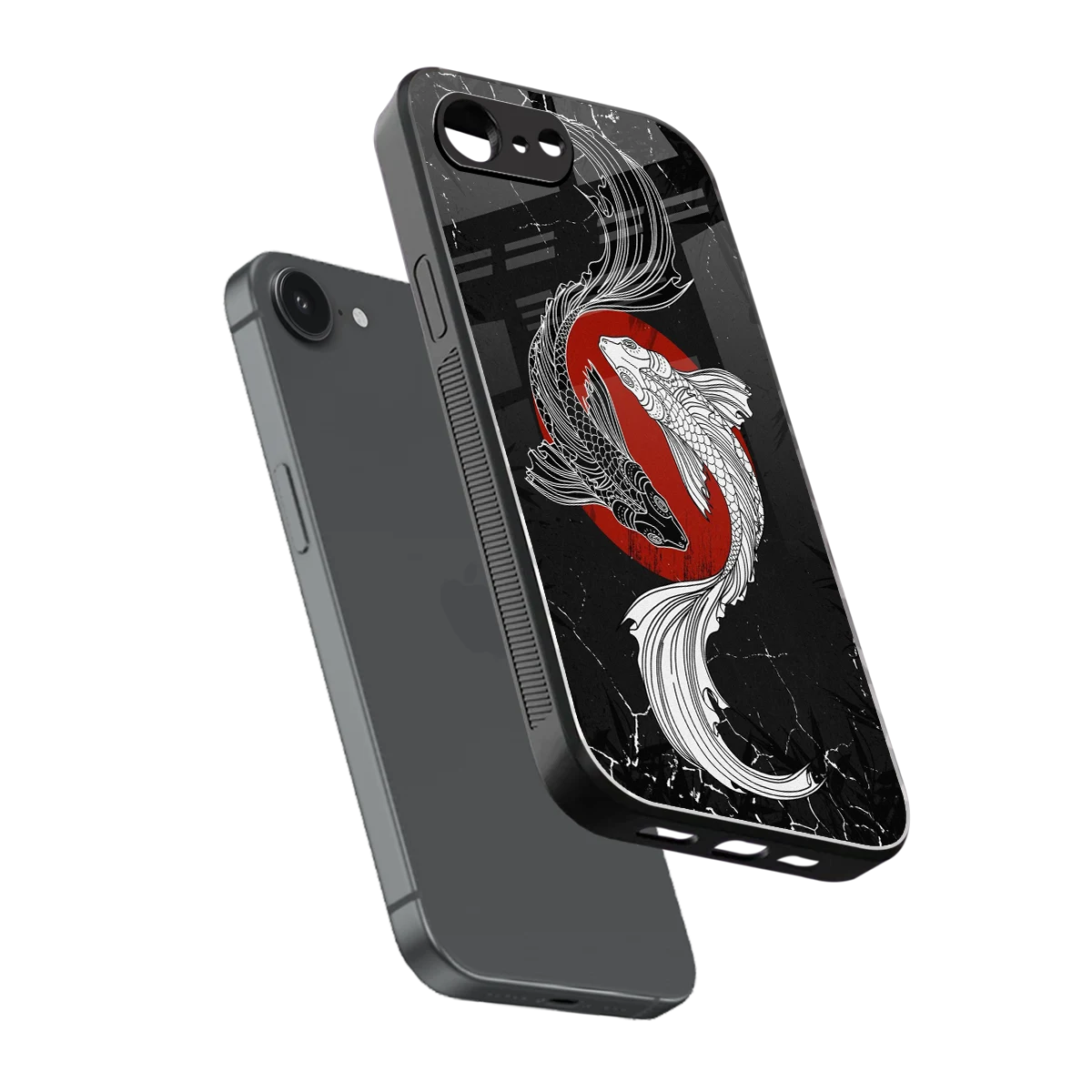Majestic Marine sleek iphone 16e cover with tempered glass back and TPU edges