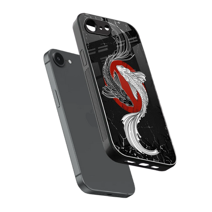 Majestic Marine sleek iphone 16e cover with tempered glass back and TPU edges