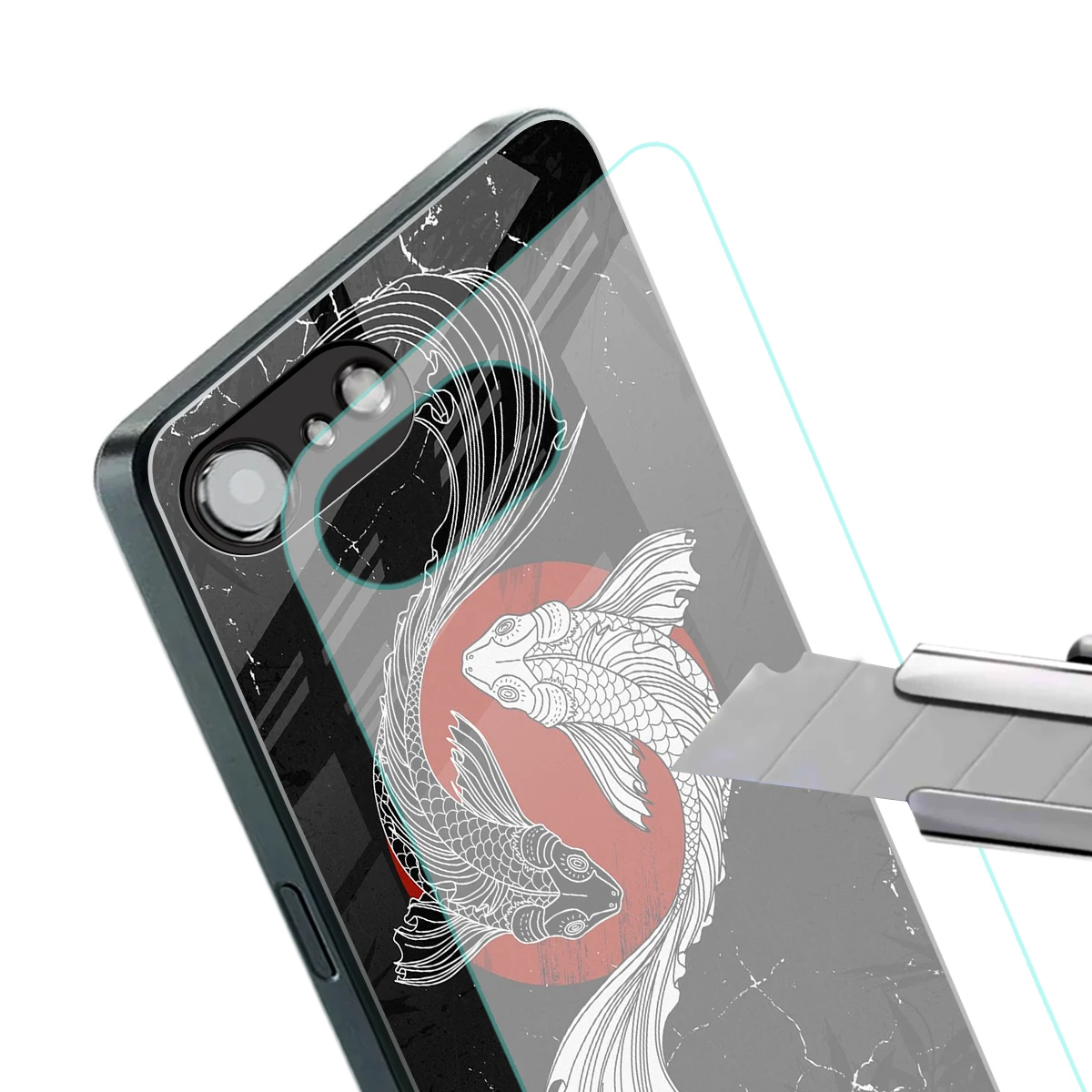 Majestic Marine stylish phone case for iphone 16e | glossy glass and slim fit